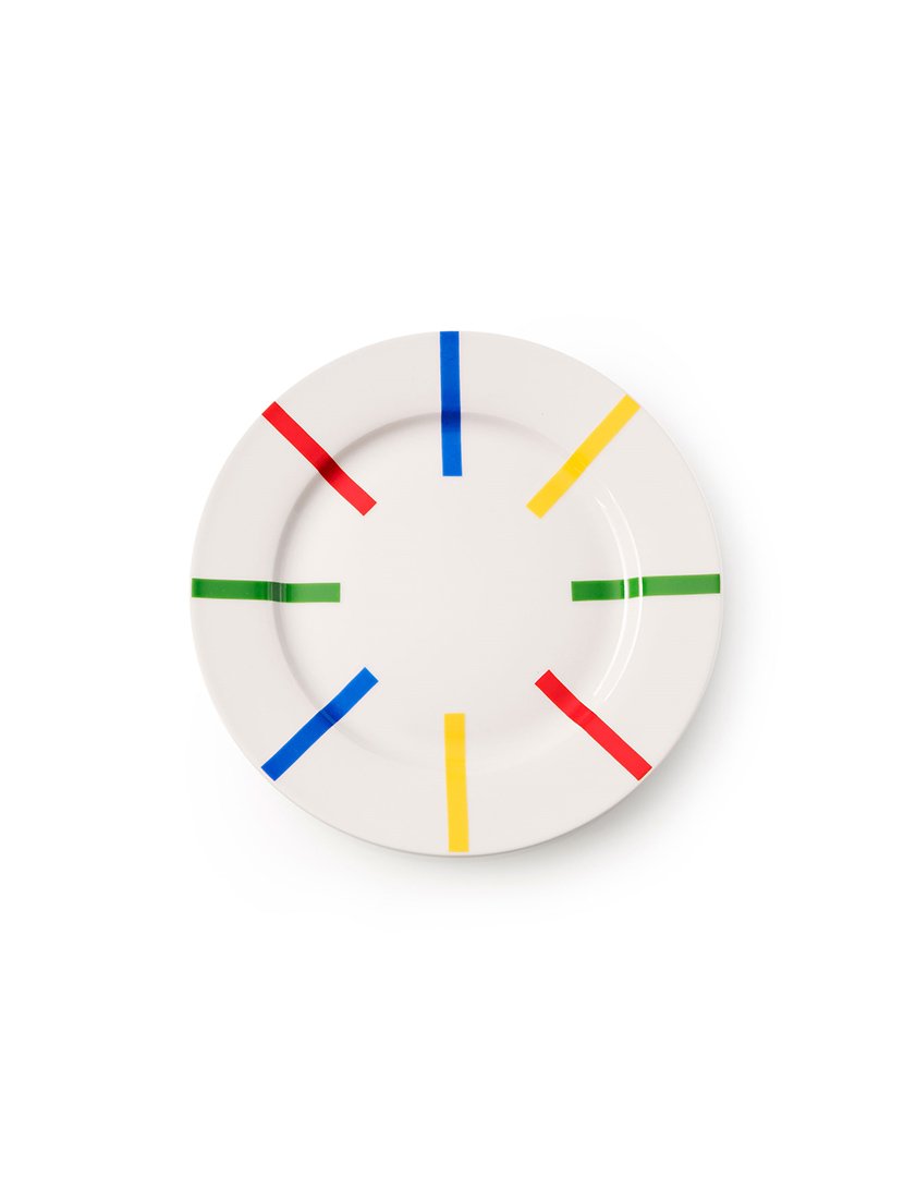 Serviço Loiça 12 peças Rainbow Riscas