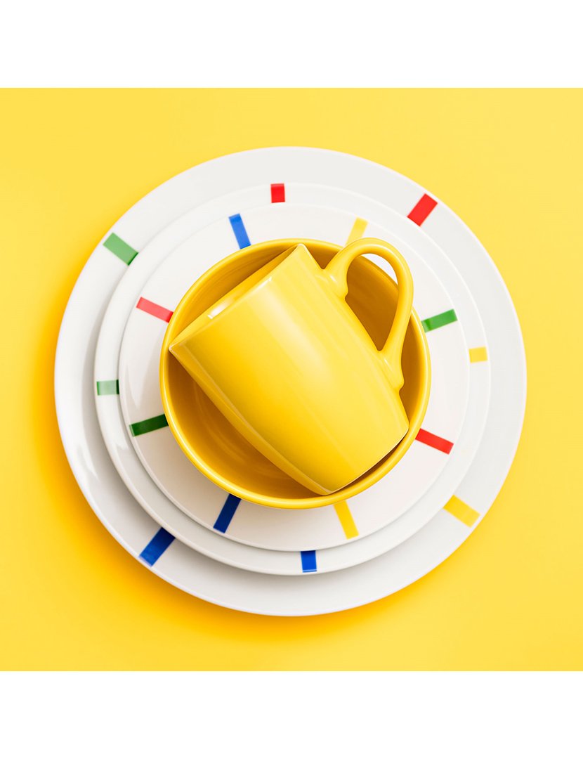 Serviço Loiça 12 peças Rainbow Riscas