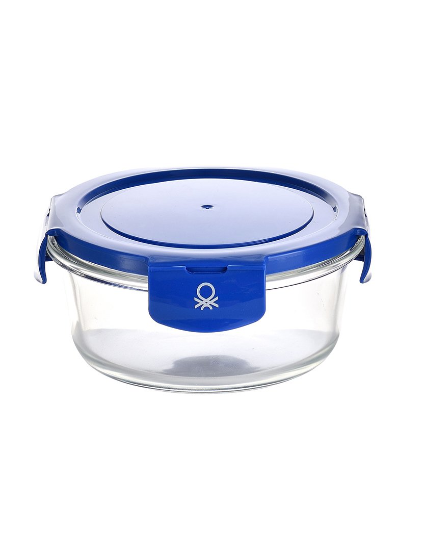 Caixa Hermética Redonda Azul 570 ml