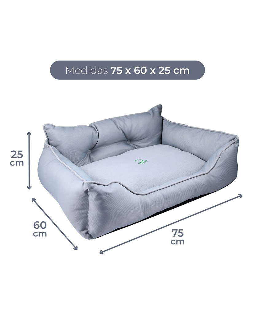 Cama Cão Cinzento 75x60 cm
