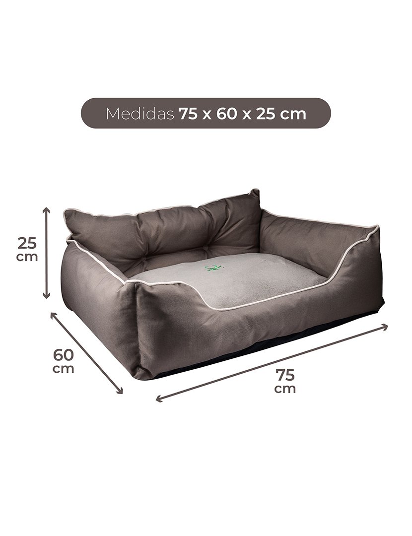 Cama Cão Castanho 75x60 cm