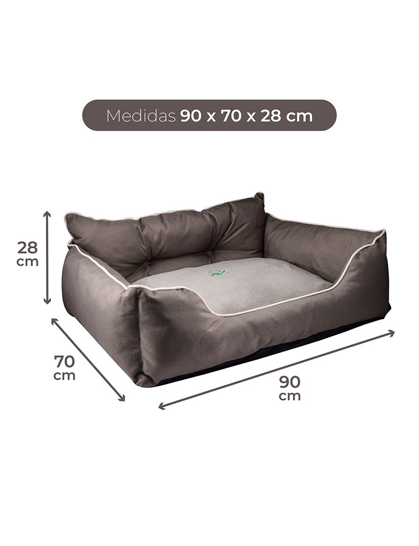 Cama Cão Castanho 90x70 cm