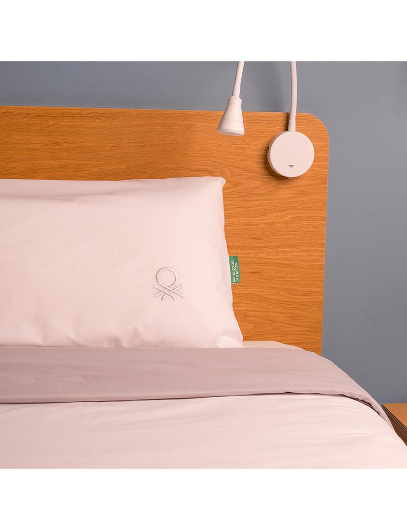 Conjunto Capa Edredon Branco/Cinza 155x220+80x80 cm