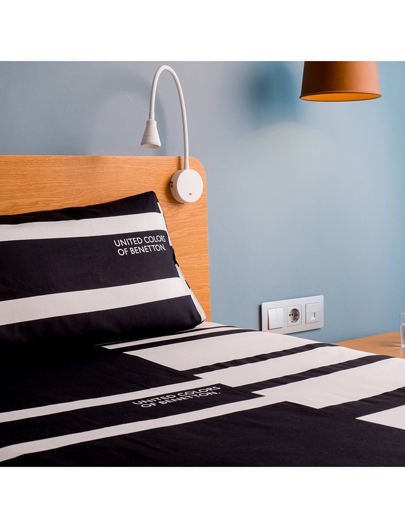 Conjunto Capa Edredon Black&White 155x220+80x80 cm