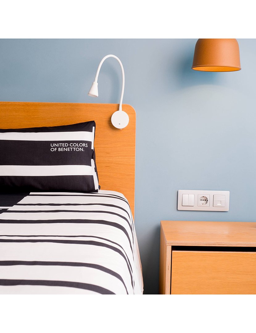 Conjunto Capa Edredon Black&White 155x220+80x80 cm