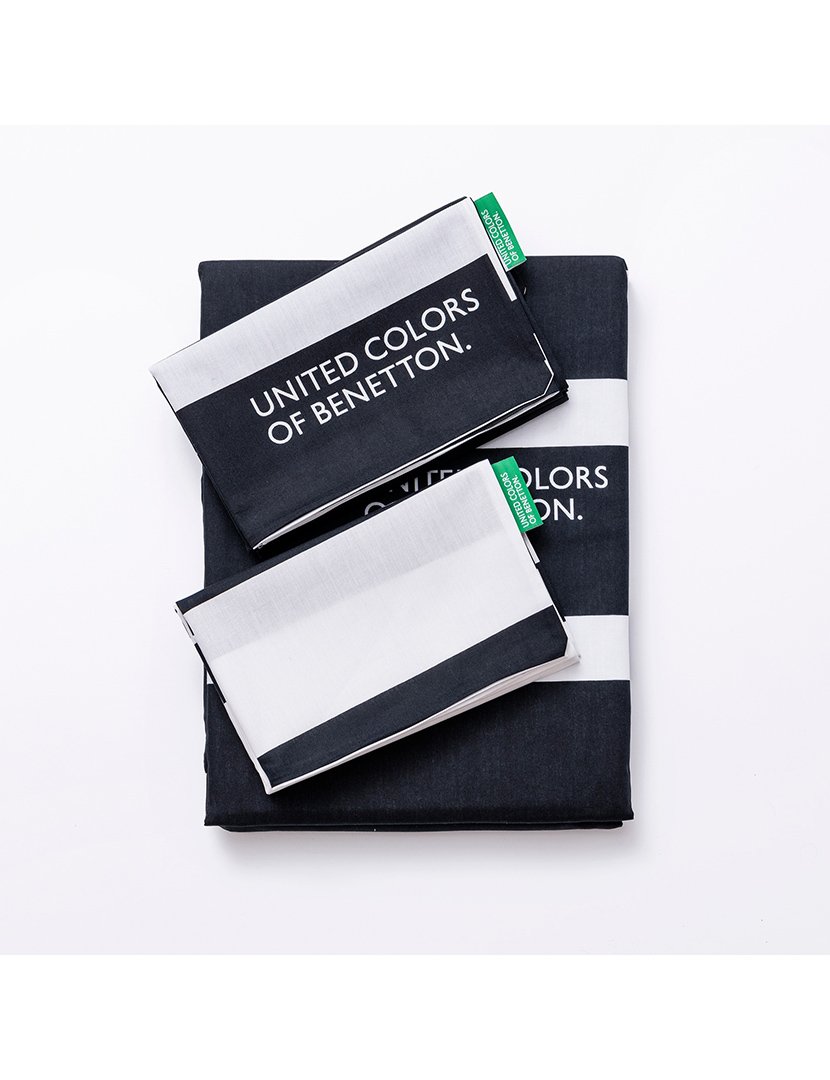 Conjunto Capa Edredon Black&White 200x200+80x80 cm