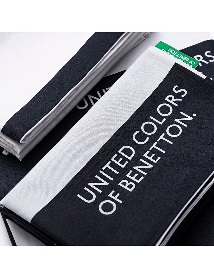 Conjunto Capa Edredon Black&White 200x200+80x80 cm