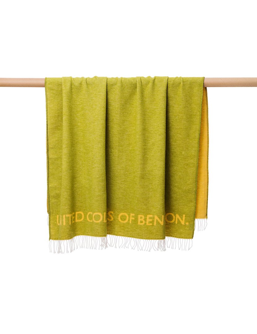 Manta Bicolor Rainbow Verde/Amarelo