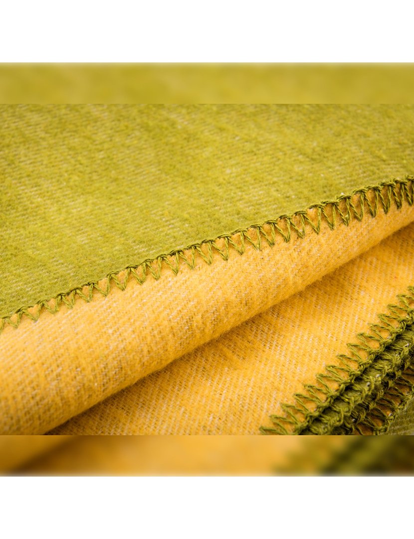 Manta Bicolor Rainbow Verde/Amarelo