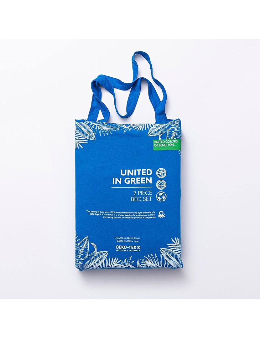 Conjunto Capa Edredon United Azul 135x200 cm
