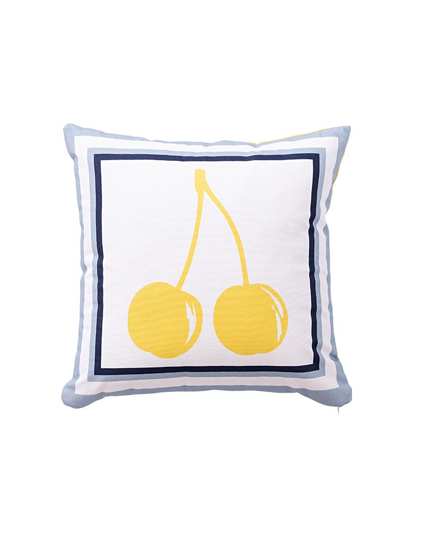 Almofada Cereja Amarela 40x40 cm