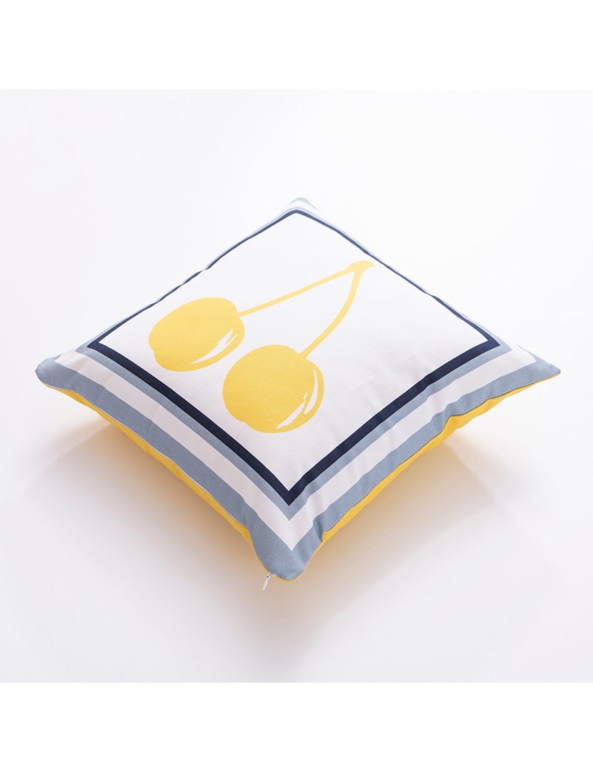 Almofada Cereja Amarela 40x40 cm