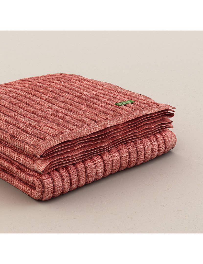 Manta Fruits Vermelho Escuro