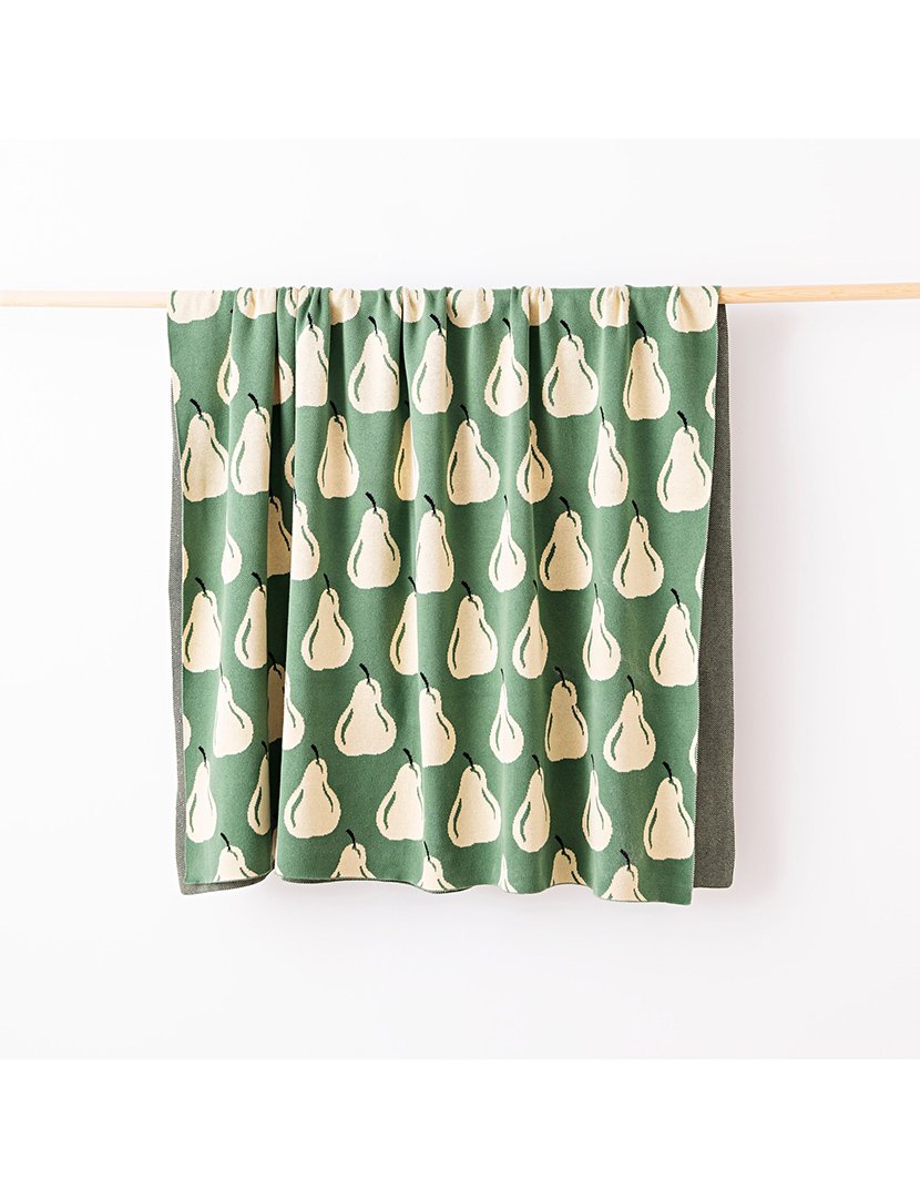 Manta Fruits Vermelho Escuro