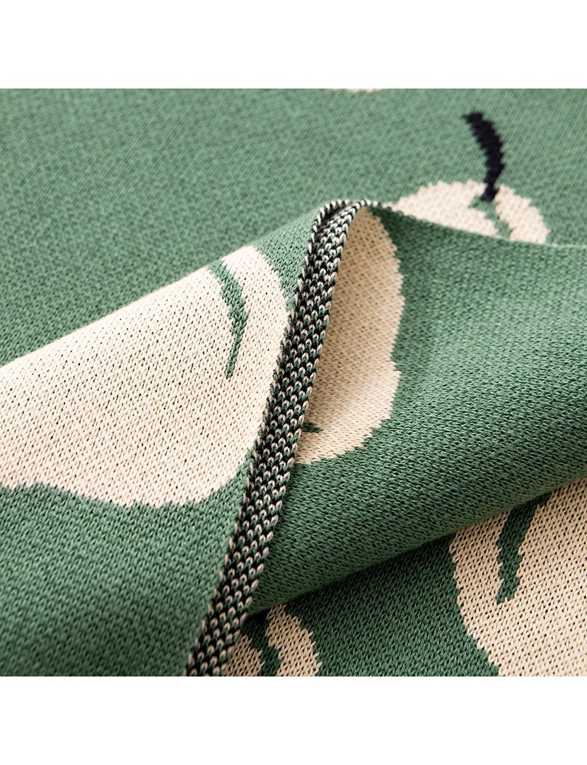 Manta Fruits Vermelho Escuro