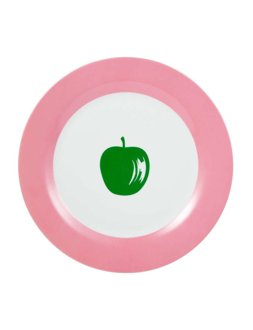 Conjunto 4 Pratos Fruits Rosa