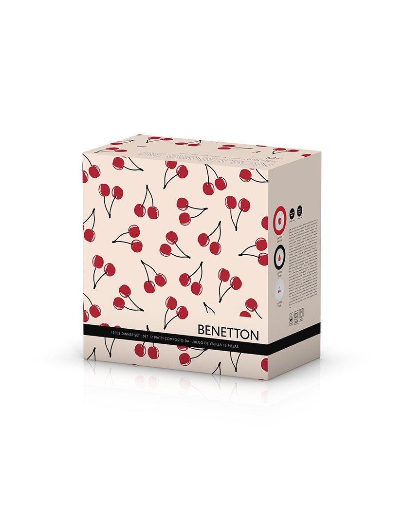 Conjunto 4 Pratos Fruits Rosa