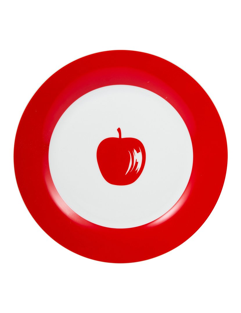 Conjunto 4 Pratos Fruits Vermelho