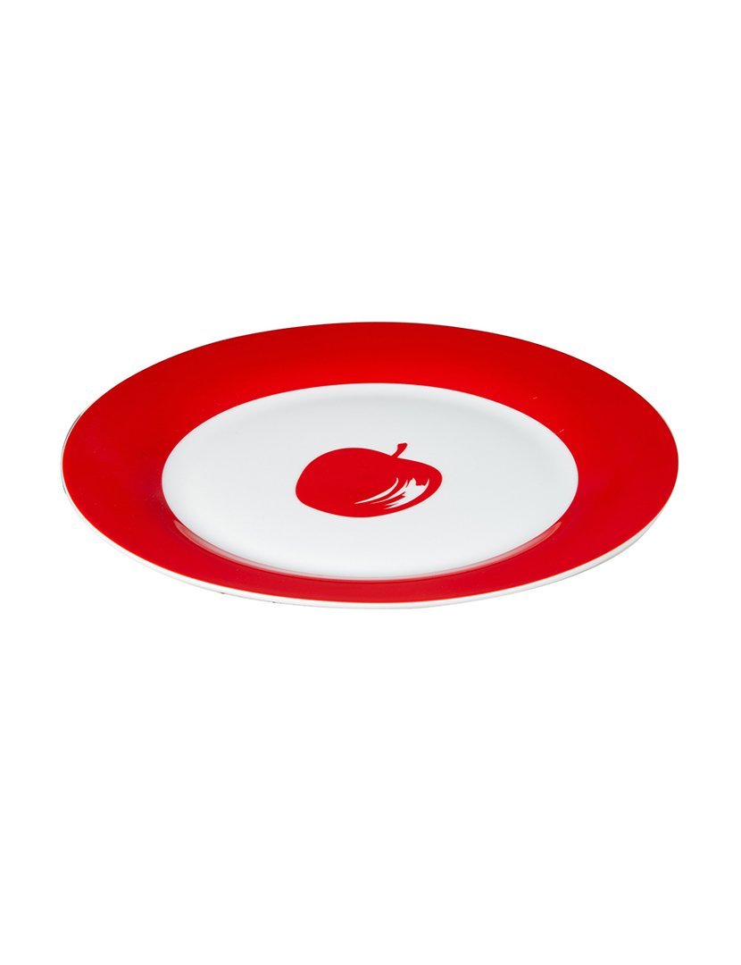 Conjunto 4 Pratos Fruits Vermelho