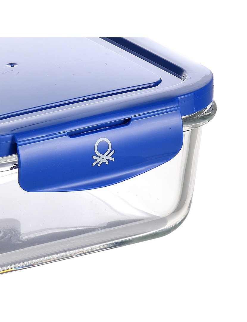 Caixa Hermética Quadrada Azul 570 ml