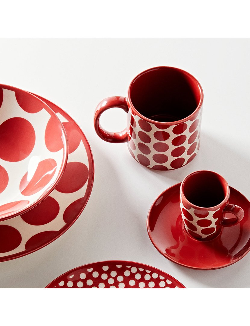 Conjunto 4 Canecas Bolas Vermelho