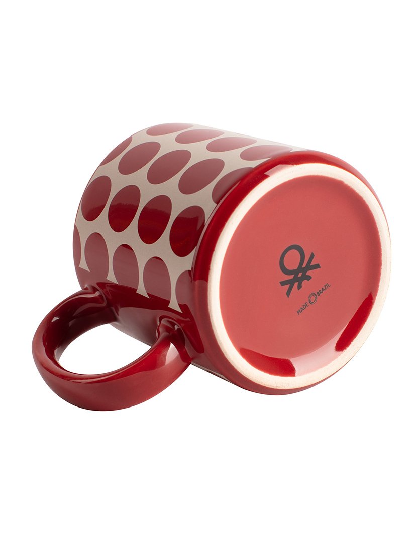 Conjunto 4 Canecas Bolas Vermelho