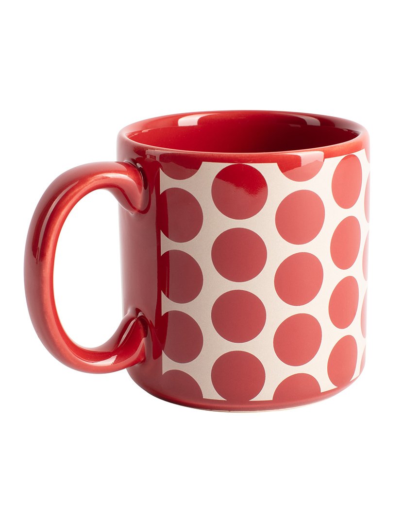 Conjunto 4 Canecas Bolas Vermelho