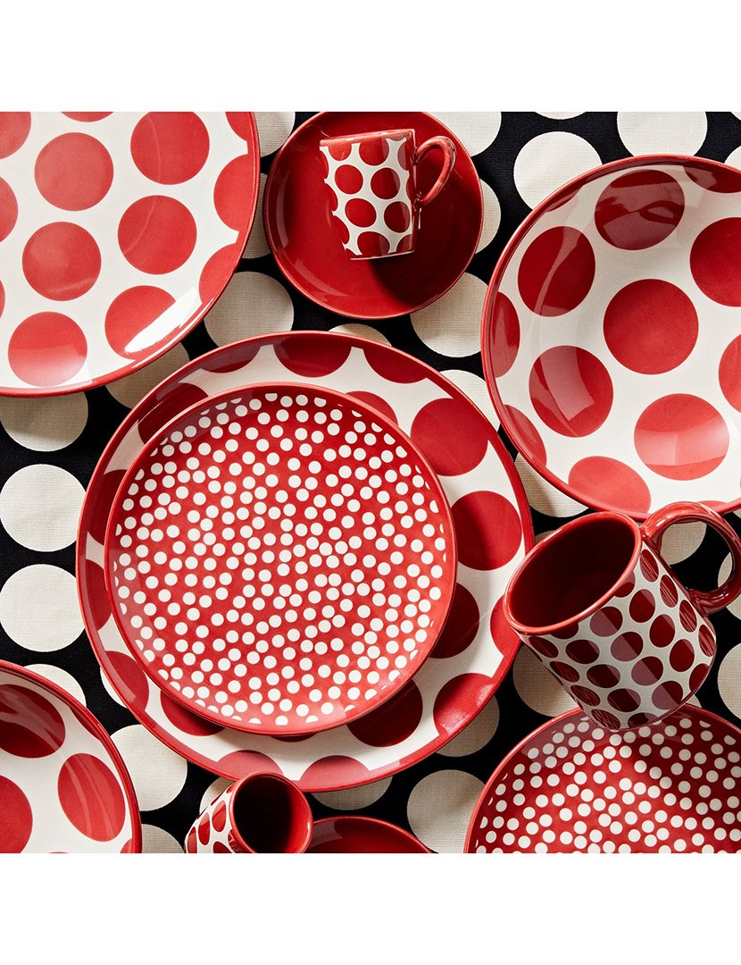 Conjunto 4 Canecas Bolas Vermelho