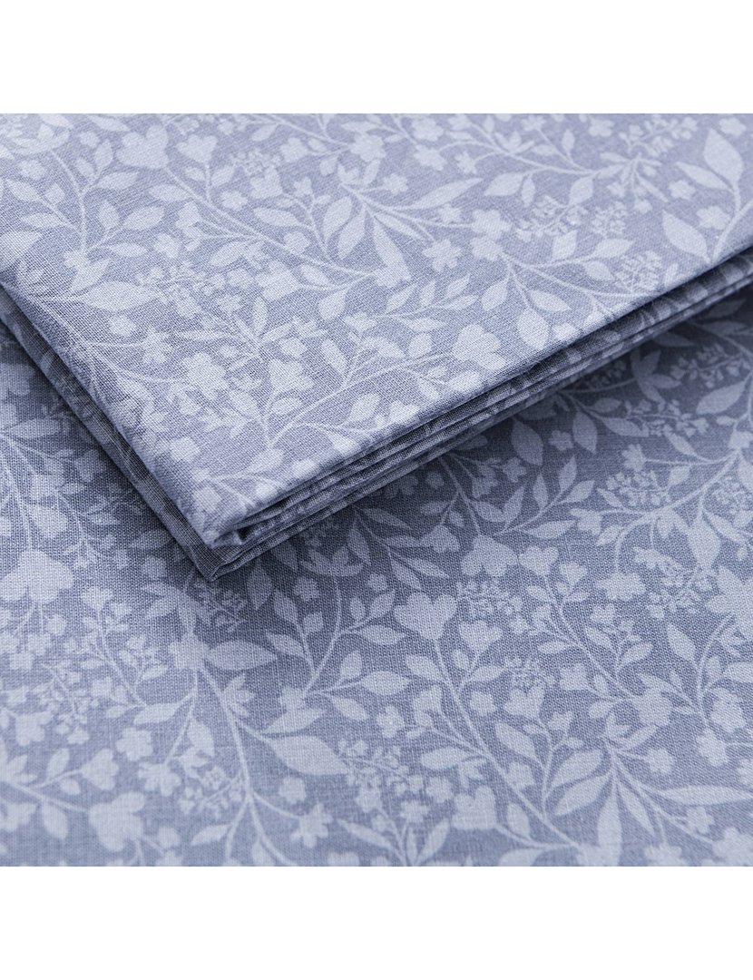 Conjunto Lençóis Azul Flo 135x200+28 cm