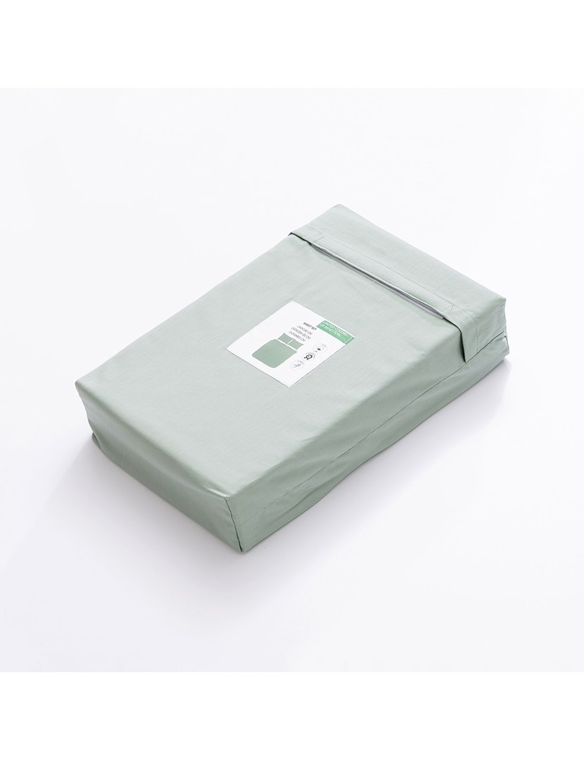 Conjunto Lençóis Verde Água 90x200x40+50x85 cm