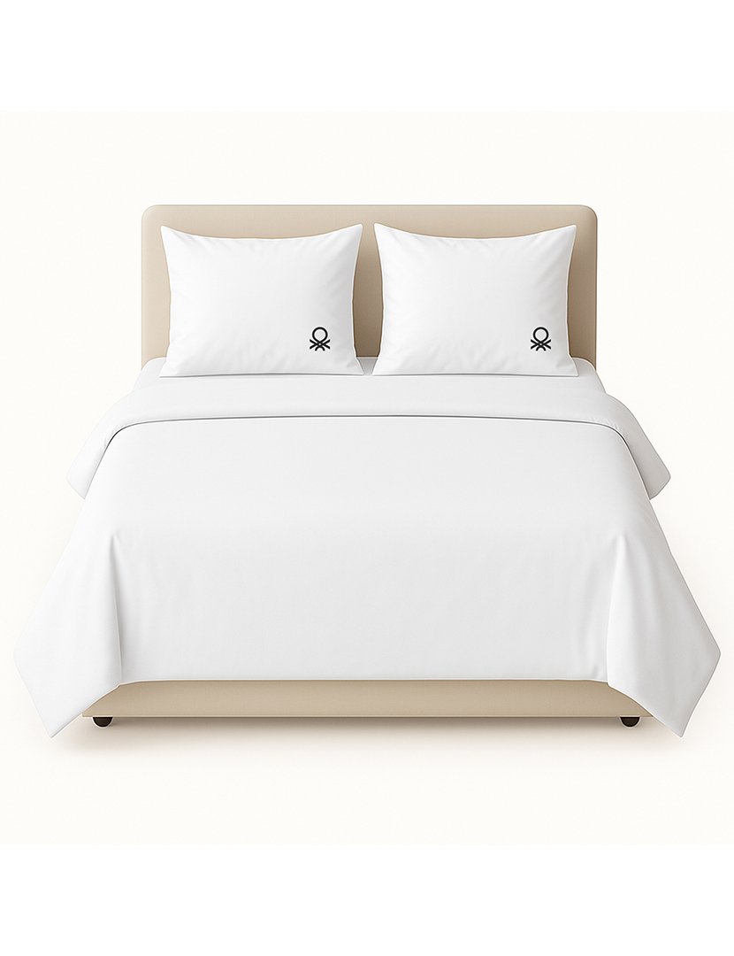Conjunto Lençóis Brancos 175x200x25+50x80 cm