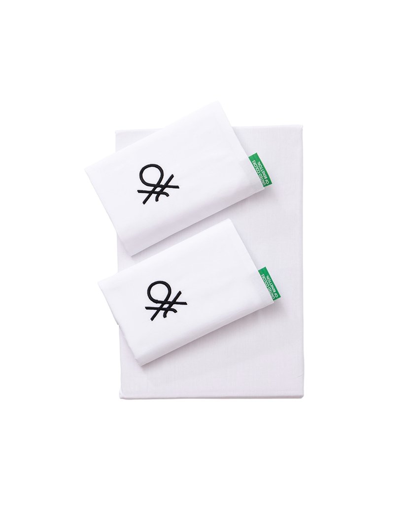 Conjunto Lençóis Brancos 175x200x25+50x80 cm