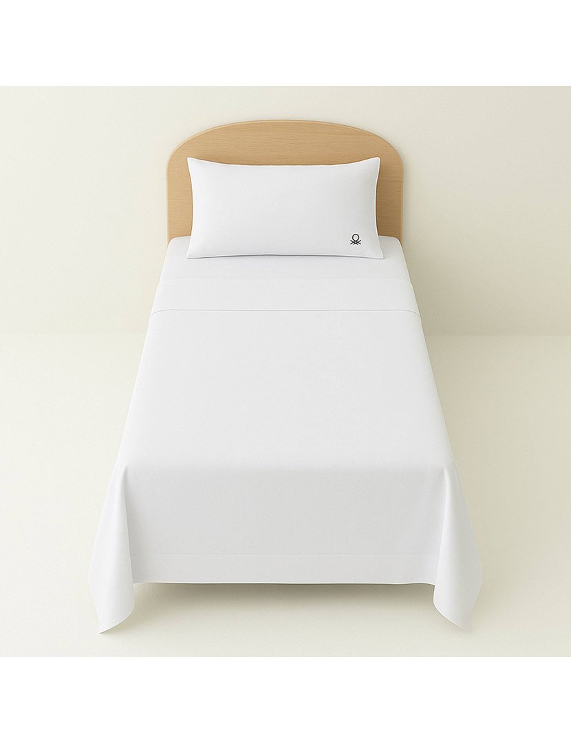 Conjunto Lençóis Brancos 90x200x40+50x85 cm
