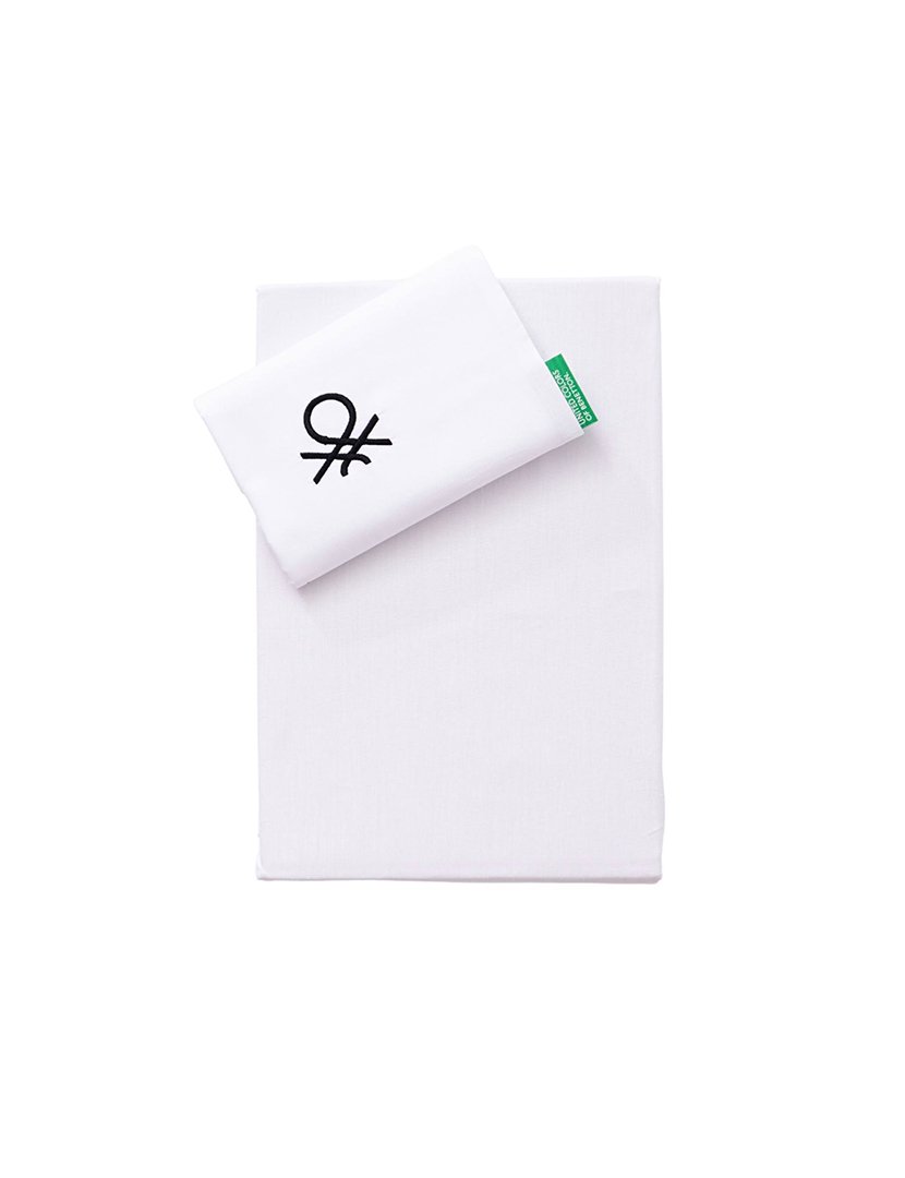 Conjunto Lençóis Brancos 90x200x40+50x85 cm