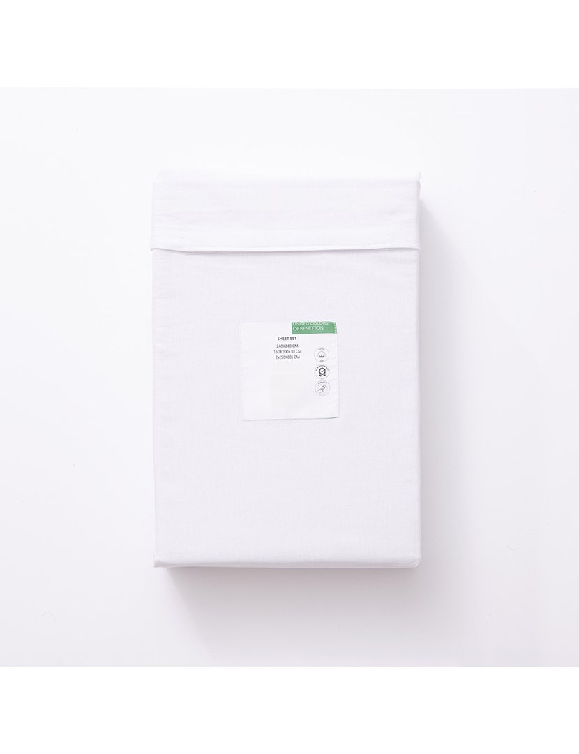 Conjunto Lençóis Brancos 90x200x40+50x85 cm