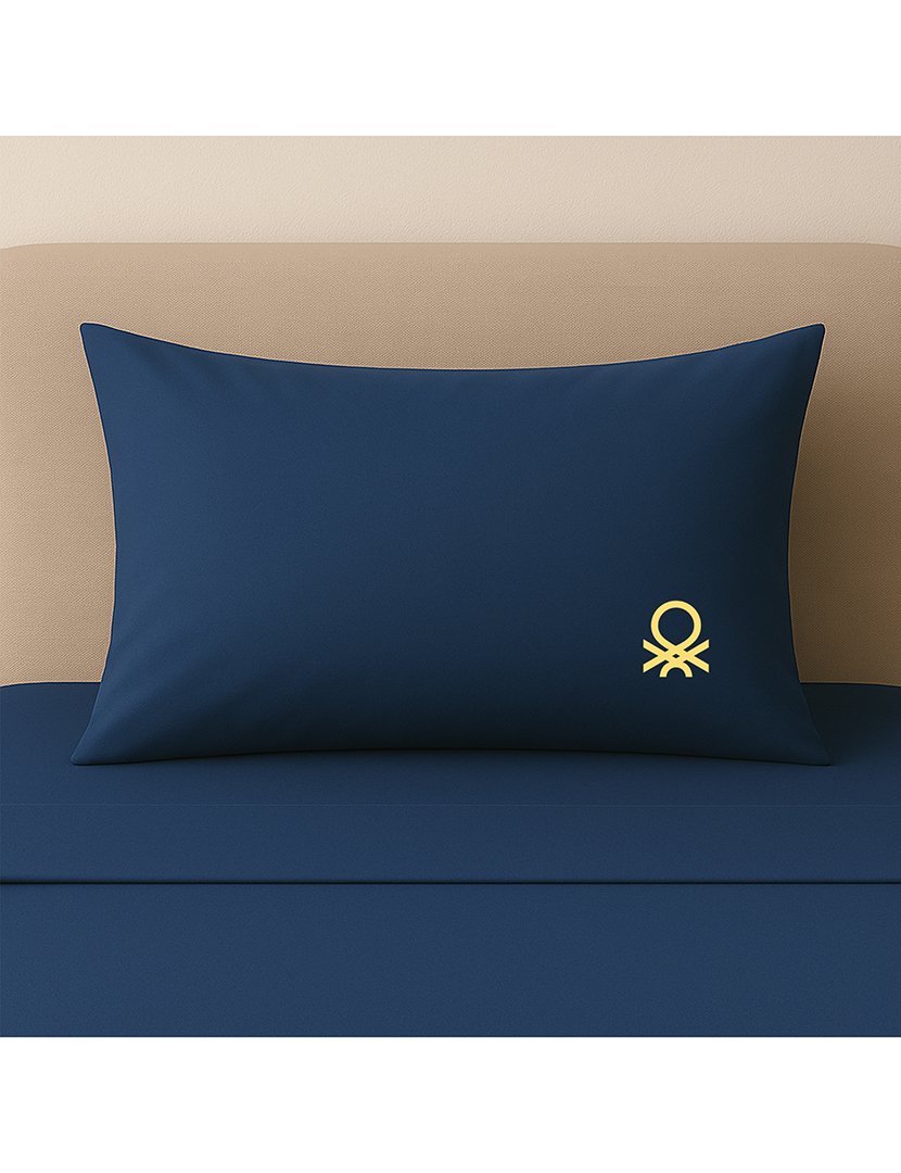 Conjunto Lençóis Azul Marinho 90x200+30 cm