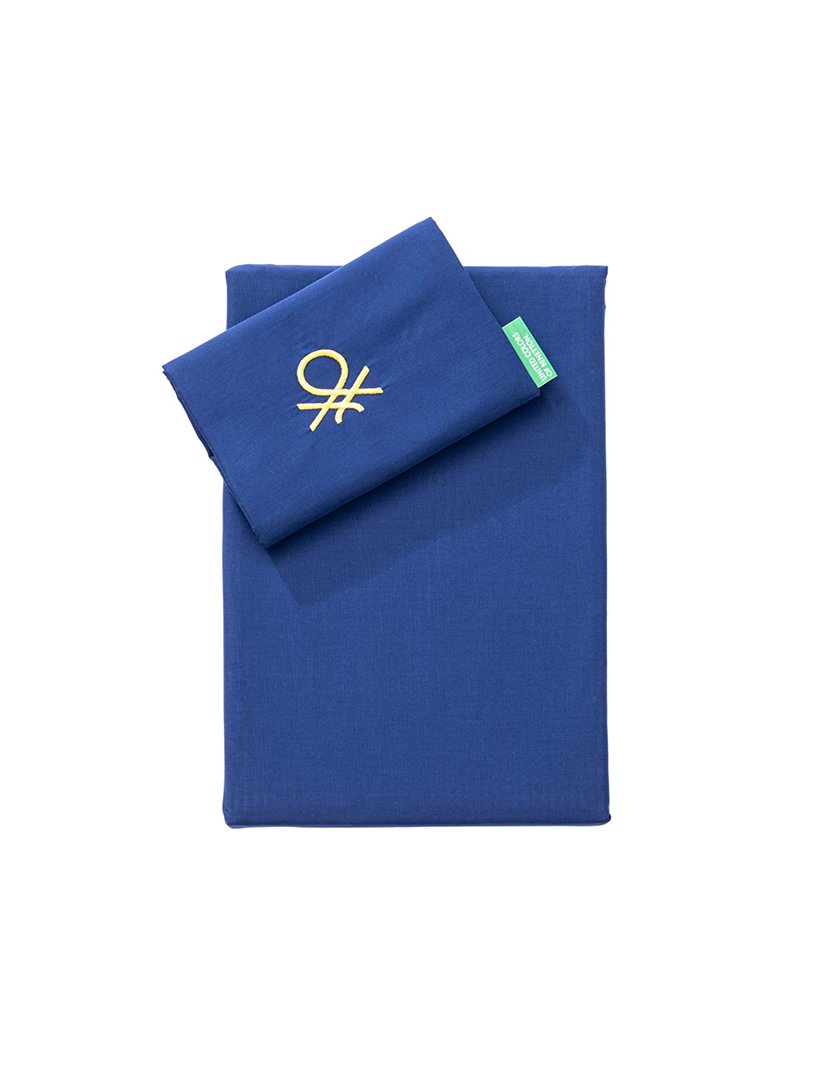 Conjunto Lençóis Azul Marinho 90x200+30 cm