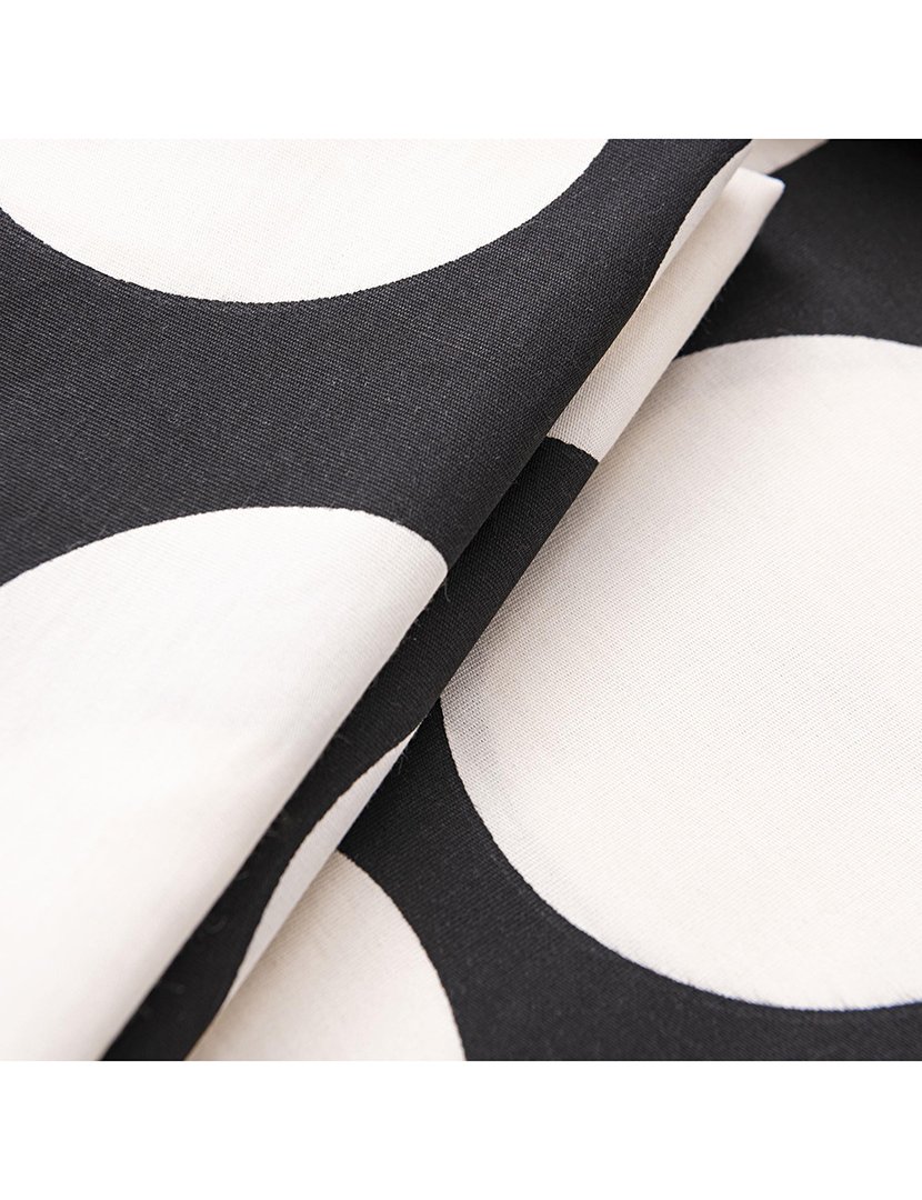 Conjunto Capa Edredon Bolas Preto 90x200x25+50x80 cm