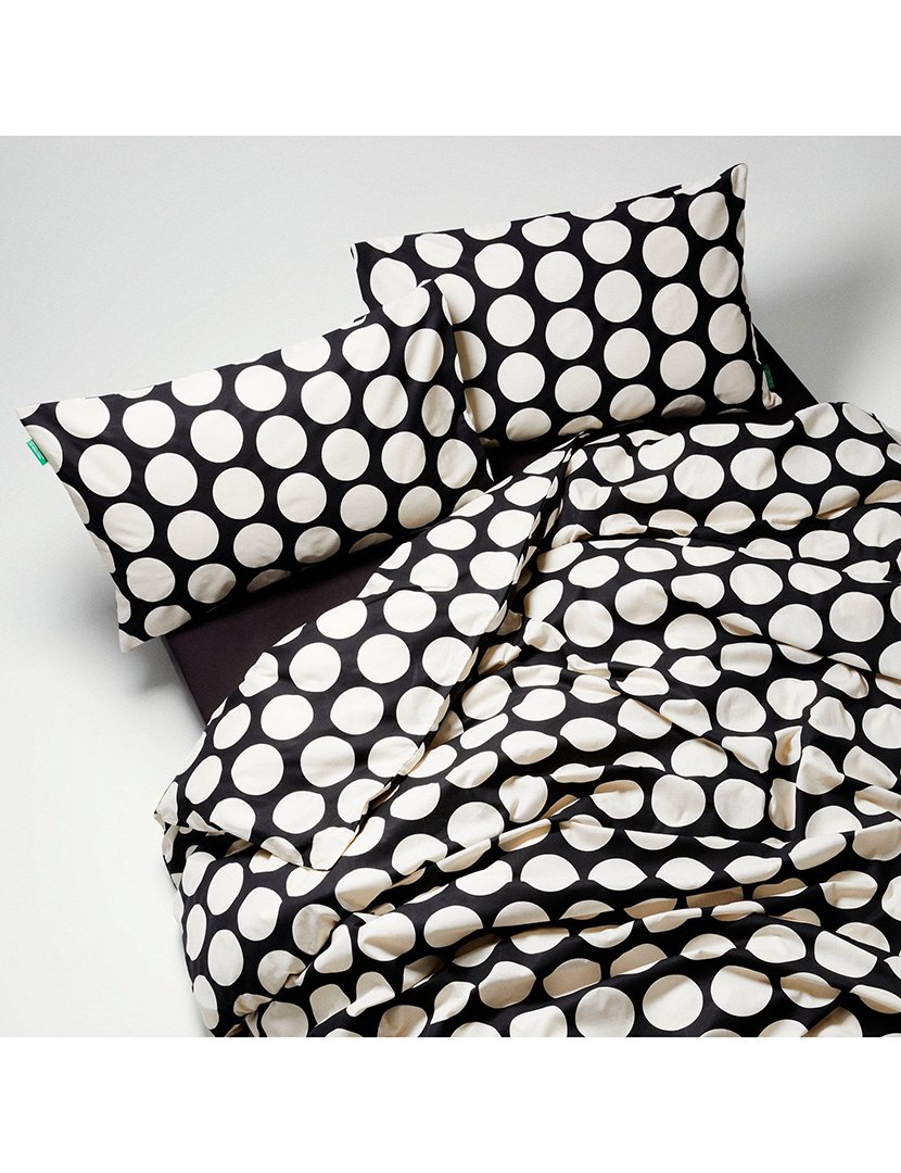 Conjunto Capa Edredon Bolas Preto 120x200x25+50x80 cm