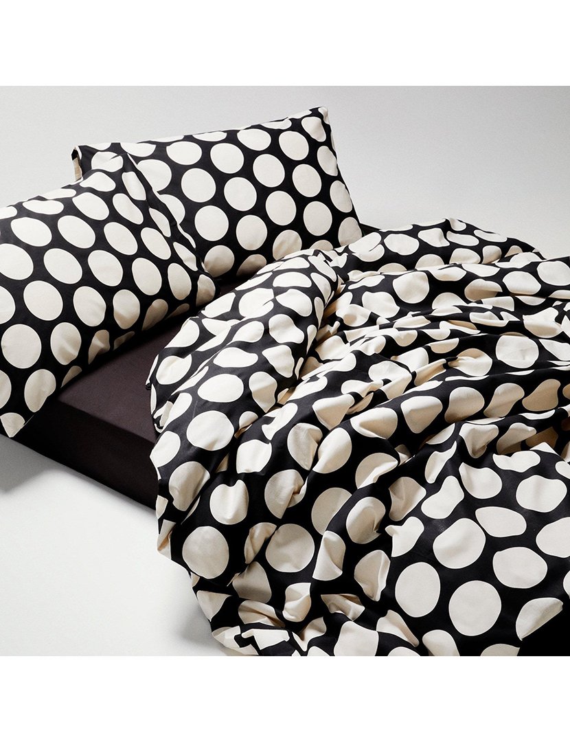 Conjunto Capa Edredon Bolas Preto 90x200x30+45x115 cm