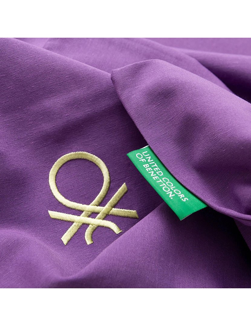 Conjunto Capa Edredon Rainbow Verde/Roxo 150x220+63x63 cm