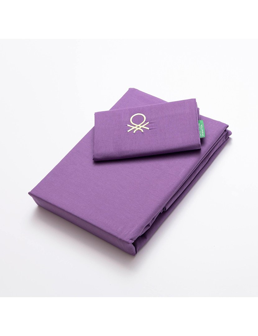 Conjunto Capa Edredon Rainbow Verde/Roxo 150x220+63x63 cm