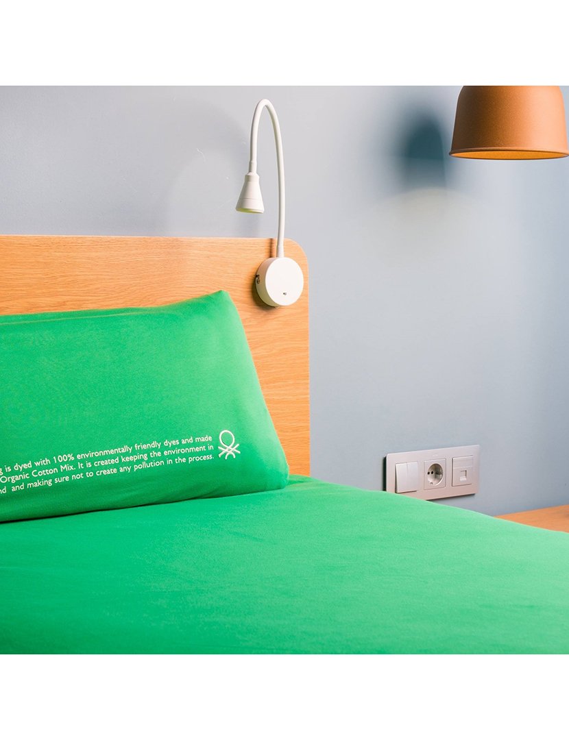 Conjunto Capa Edredon Verde/Cinza 155x220+80x80 cm