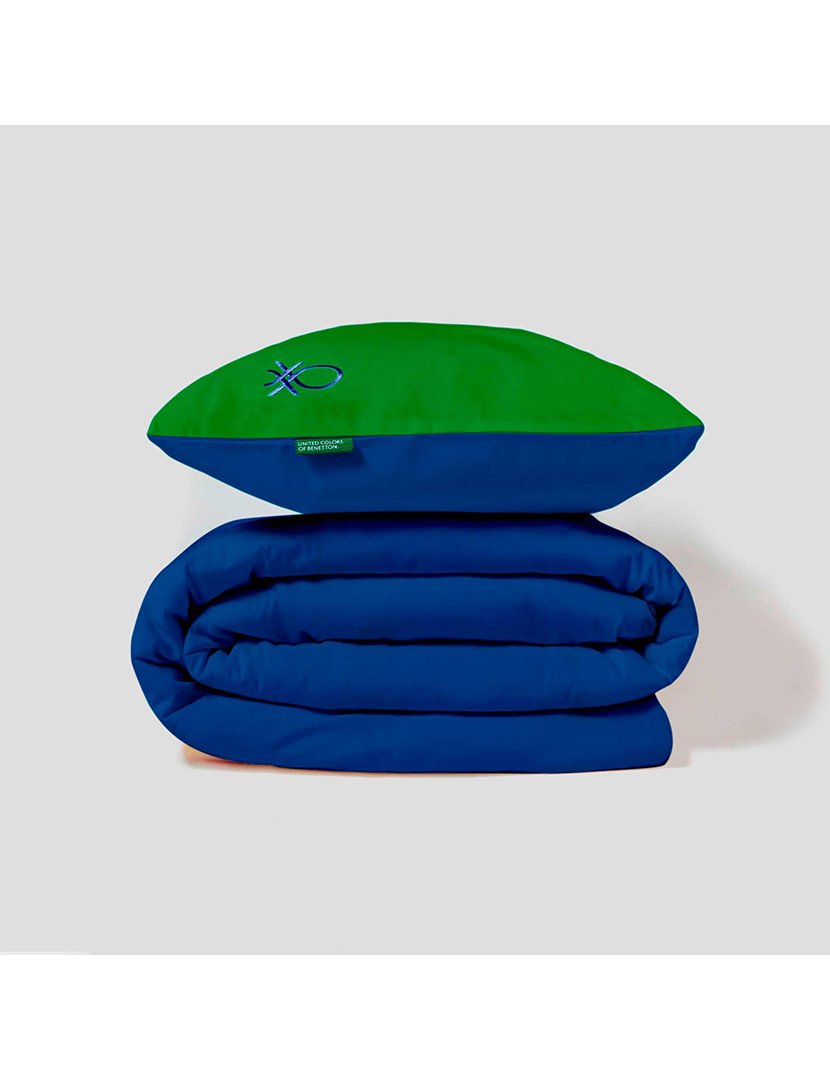 Conjunto Roupa Cama Casal Rainbow Azul/verde