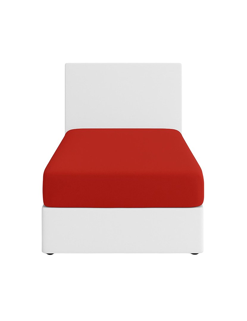 Lençol Ajustável Solteiro Rainbow Vermelho