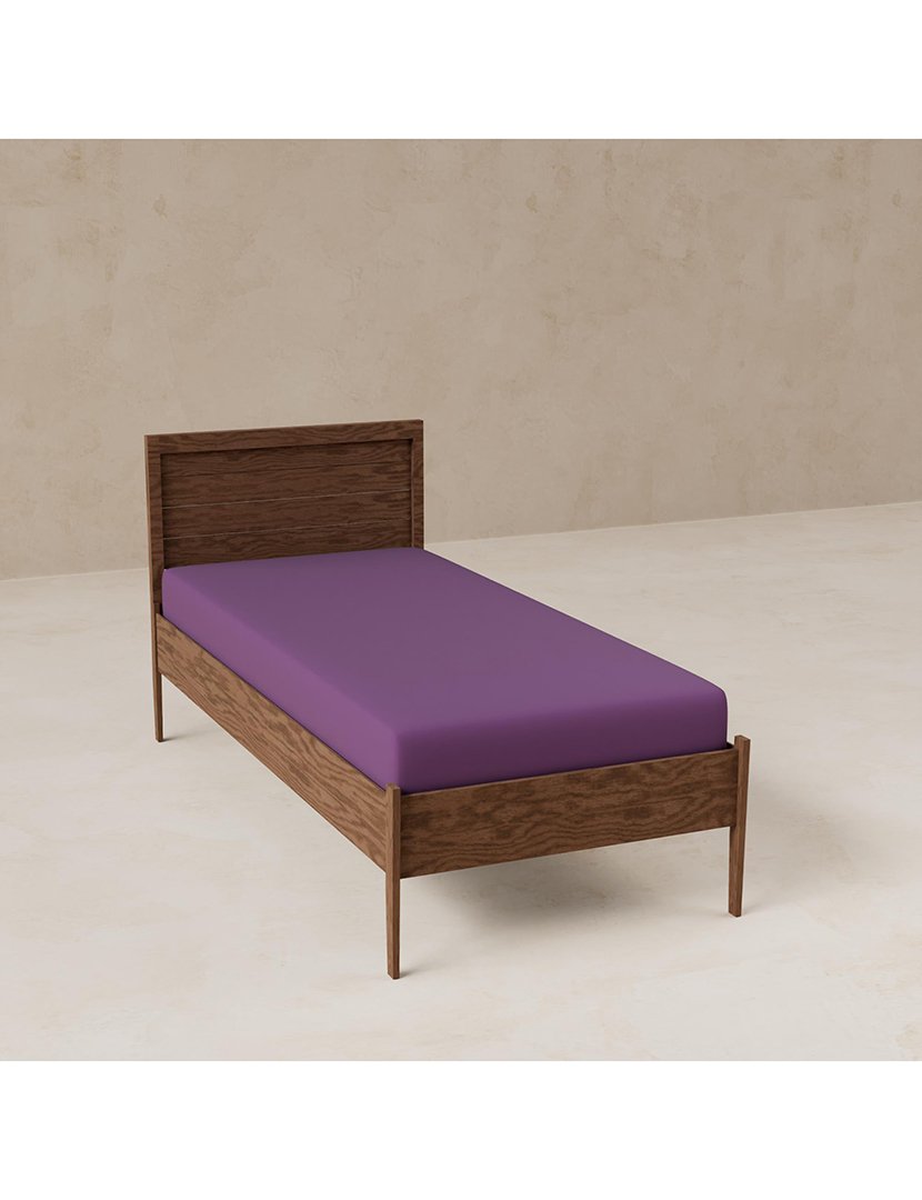 Lençol Ajustável Solteiro Rainbow Roxo