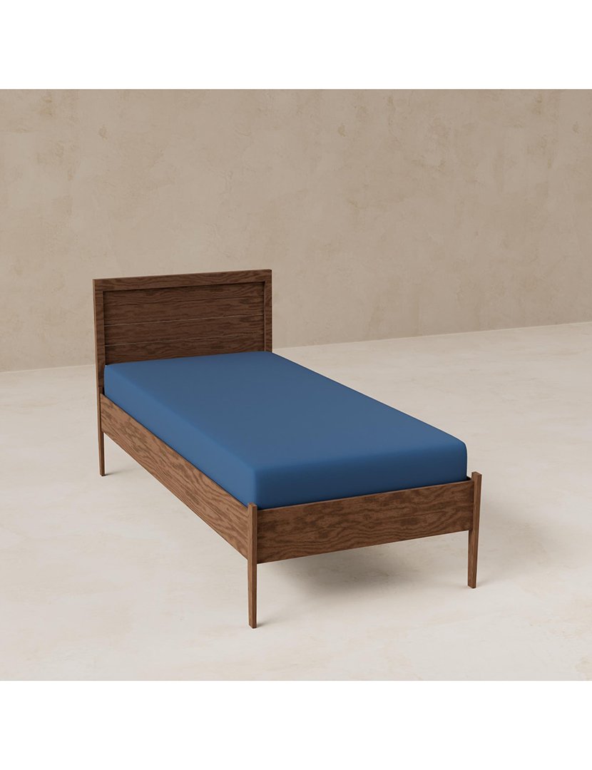 Lençol Ajustável Solteiro Rainbow Azul