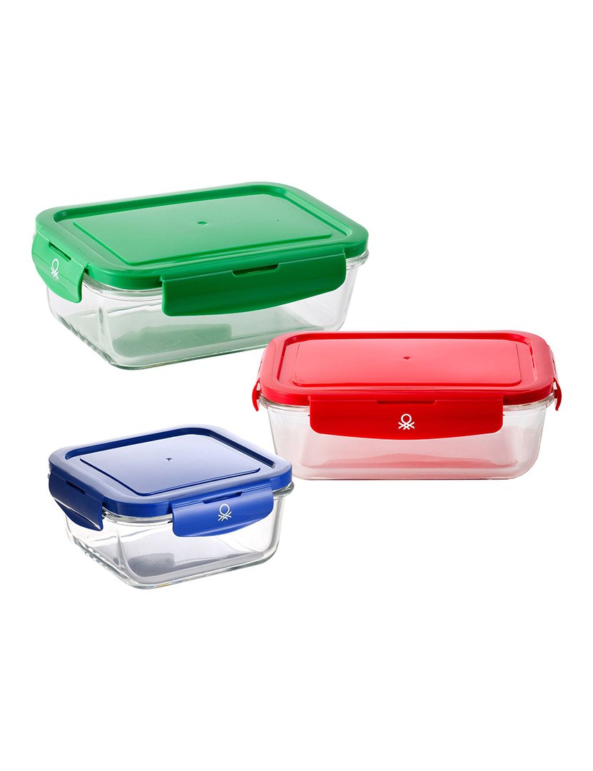 Conjunto 3 Caixas Hermáticas Rainbow Color