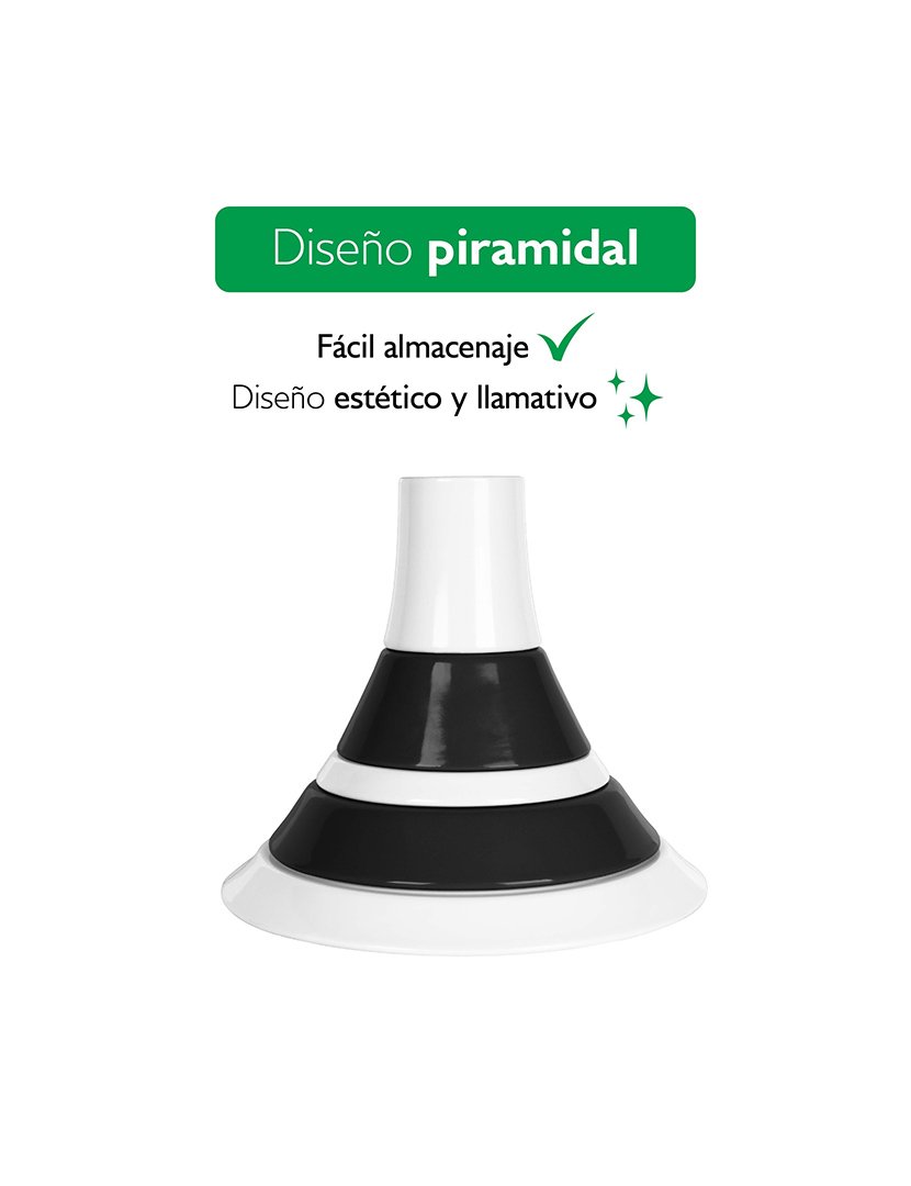 Conjunto 5 Peças Pirâmide Black&White