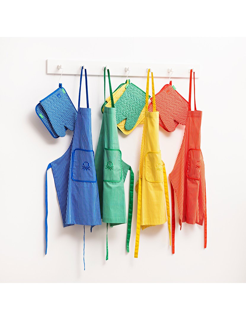 Conjunto Avental + Luvas Cozinha Rainbow Vermelho